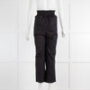 Bassike Black Wide Leg Pull On Trousers