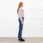 Iro White Red Navy Tweed Edge To Edge Short Jacket