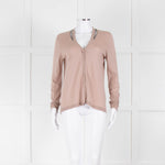 Dorothee Schumacher Dusky Pink Wool Cardigan With Chain Detail