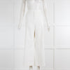 Derek Lam White Wide Leg Suiting Trousers