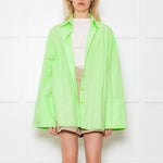 Rotate by Birger Christensen Mint Green Shirt with Wide Cuffs