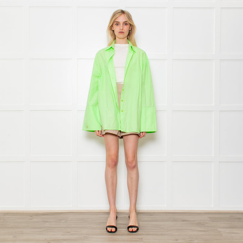 Rotate by Birger Christensen Mint Green Shirt with Wide Cuffs