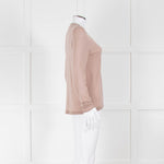 Dorothee Schumacher Dusky Pink Wool Cardigan With Chain Detail