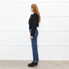 Self Portrait Black Shimmer Boucle Jacket With Embellished Buttons