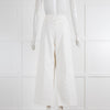 Derek Lam White Wide Leg Suiting Trousers