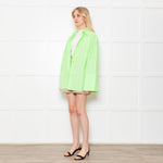 Rotate by Birger Christensen Mint Green Shirt with Wide Cuffs