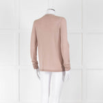 Dorothee Schumacher Dusky Pink Wool Cardigan With Chain Detail