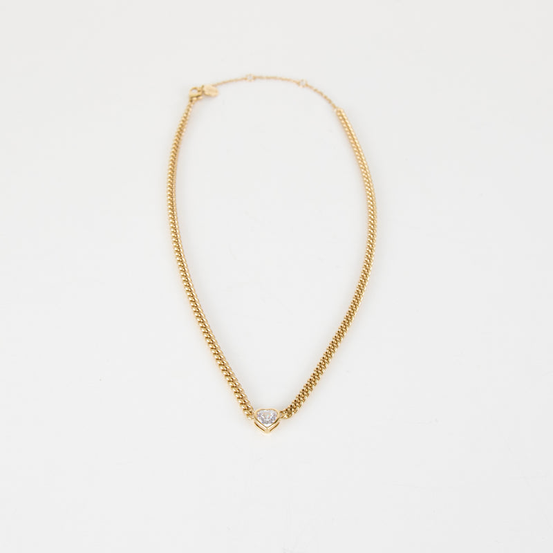 Heavenly London Gold A La Folie Diamond Heart Necklace