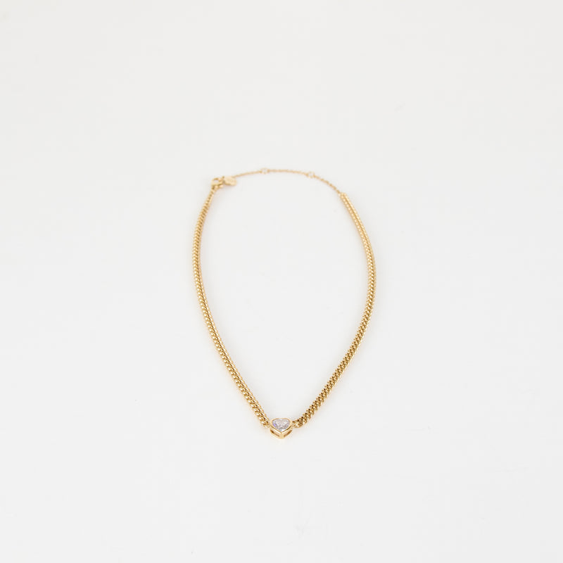 Heavenly London Gold A La Folie Diamond Heart Necklace