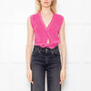 Jacquemus Pink Knitted Twist Front Vest