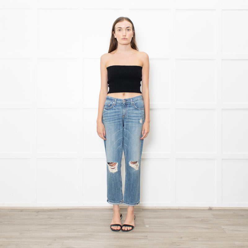 Rag & Bone Ripped Boyfriend Jeans
