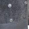 Max Mara Black Wool Alpaca Mix Coat with Fox Fur Trimmed Hood