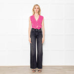 Jacquemus Pink Knitted Twist Front Vest