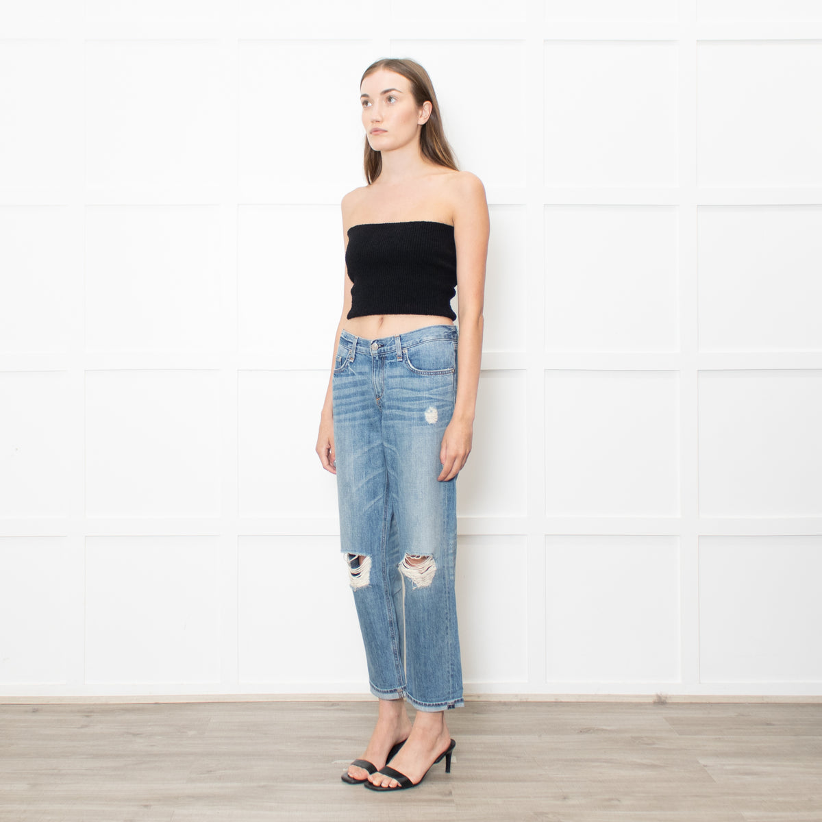 Rag & Bone Ripped Boyfriend Jeans