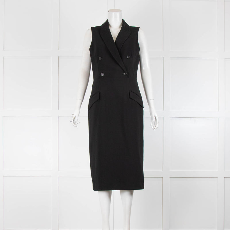 Michael Kors Black Waistcoat Shift Dress