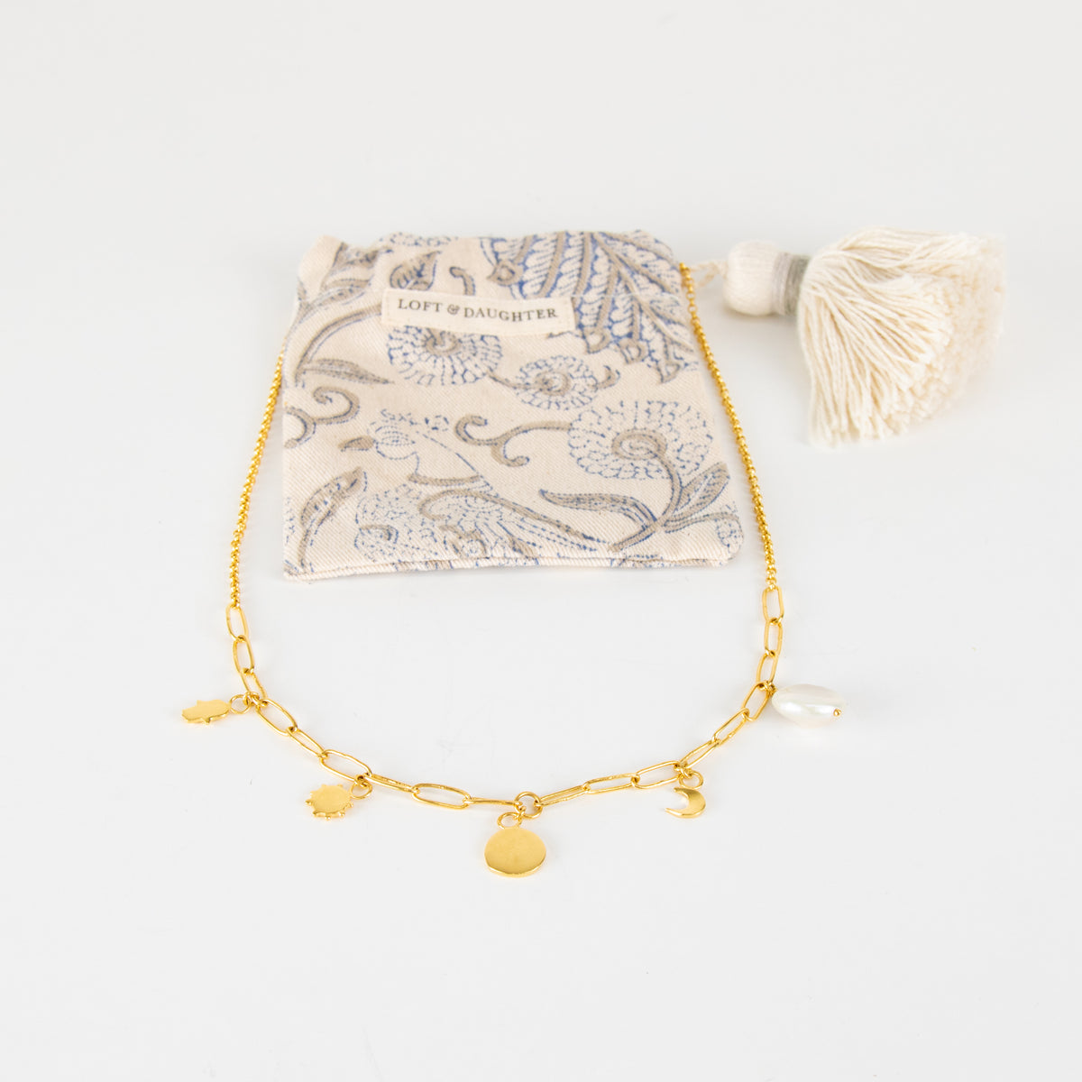 Loft & Daughter Gold Serendipity Charm Necklace
