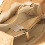 Chanel Beige Quilted Calfskin Ruthenium Hardware Tote Bag