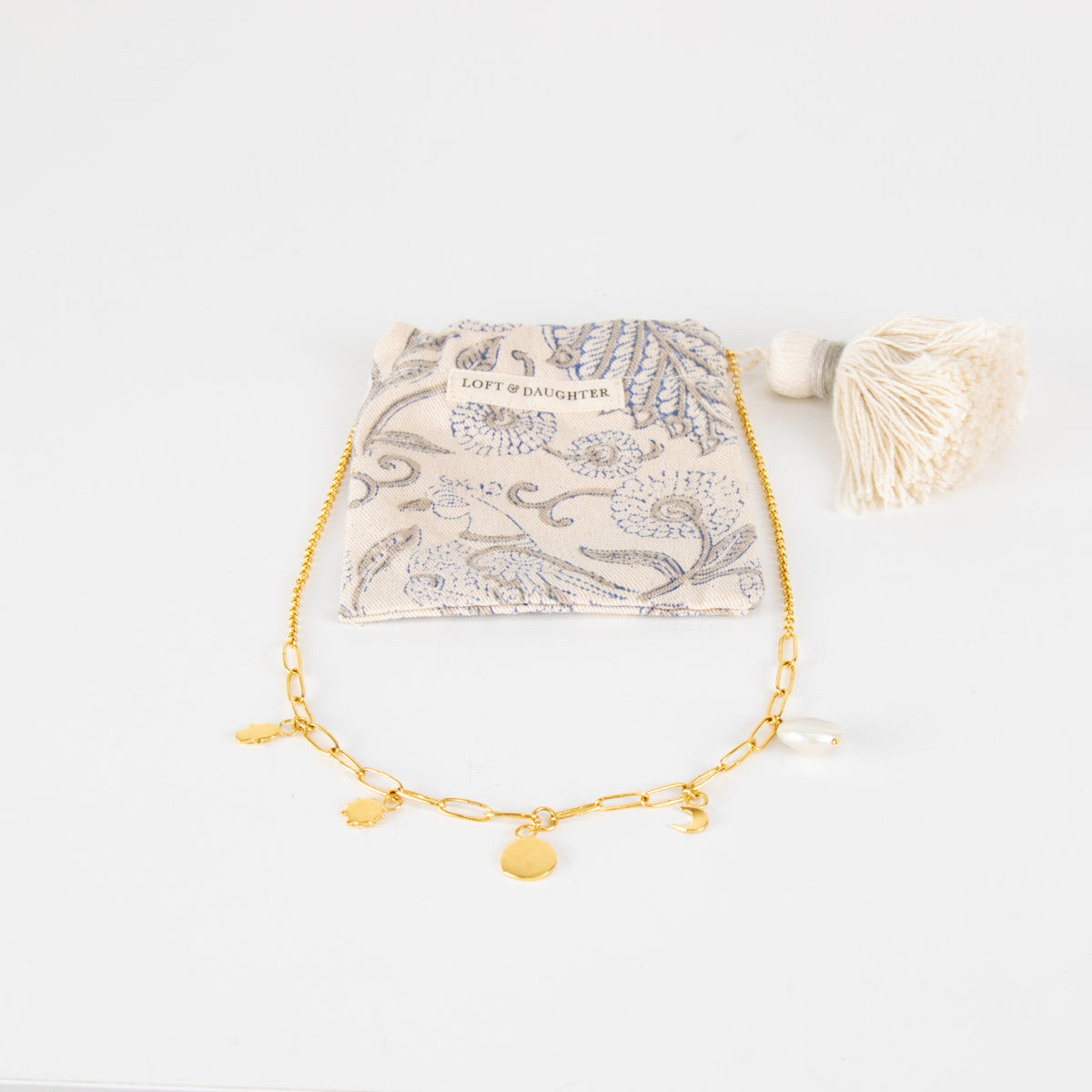Loft & Daughter Gold Serendipity Charm Necklace