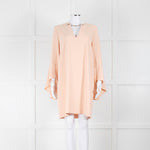 Twinset Peach Dress With Chain Neck
