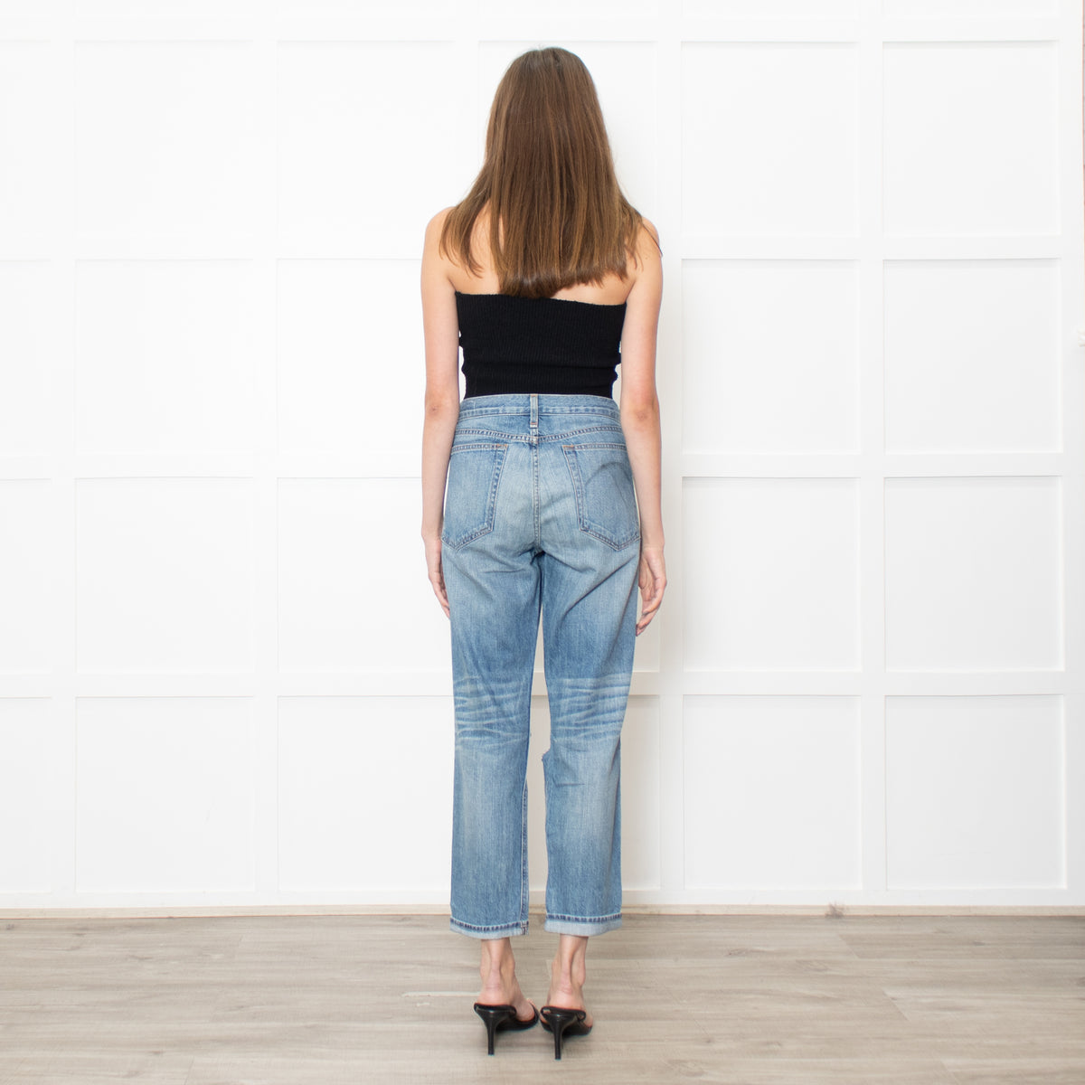 Rag & Bone Ripped Boyfriend Jeans