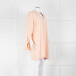 Twinset Peach Dress With Chain Neck
