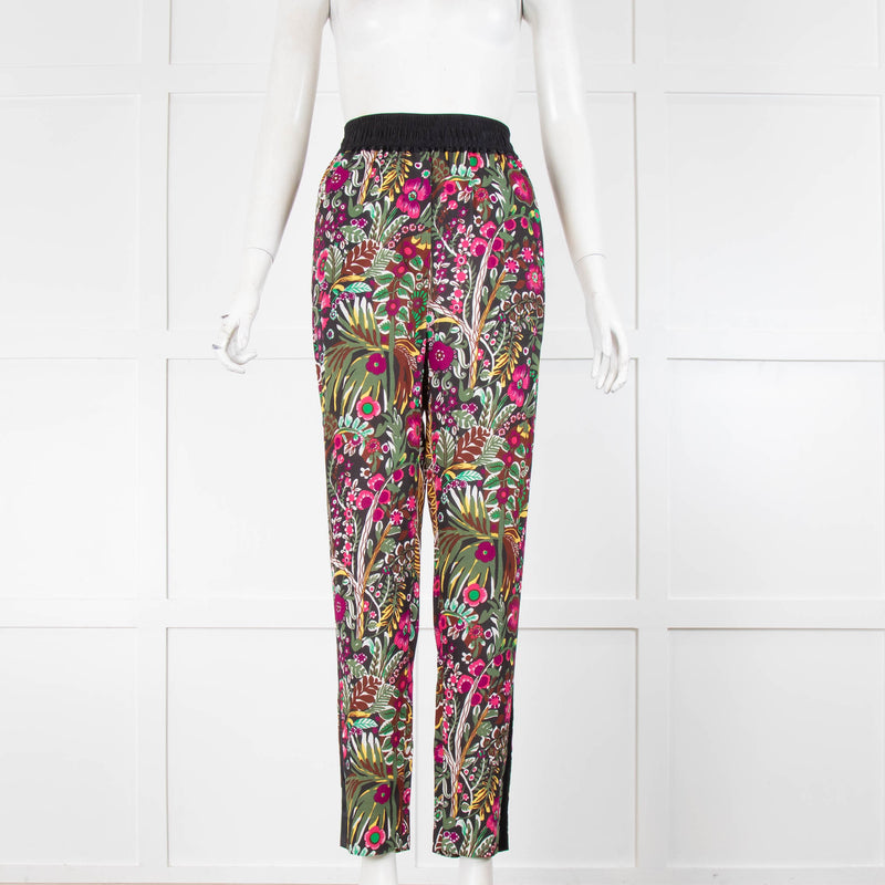 3.1 Phillip Lim Floral Silk Jogger Style Trousers