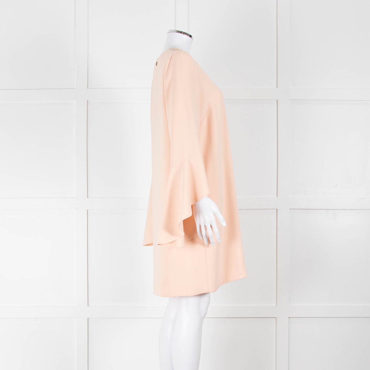 Twinset Peach Dress With Chain Neck