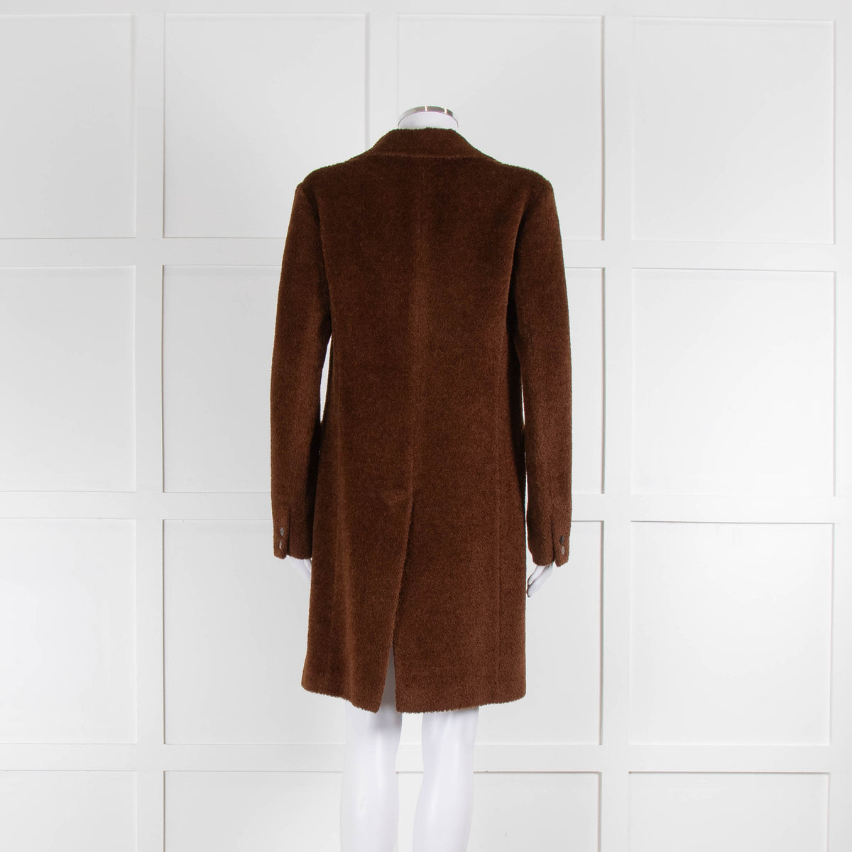 Agnona Brown Alpaca Mix Coat