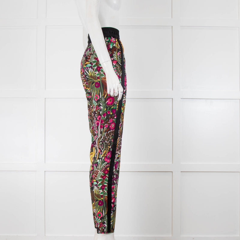 3.1 Phillip Lim Floral Silk Jogger Style Trousers