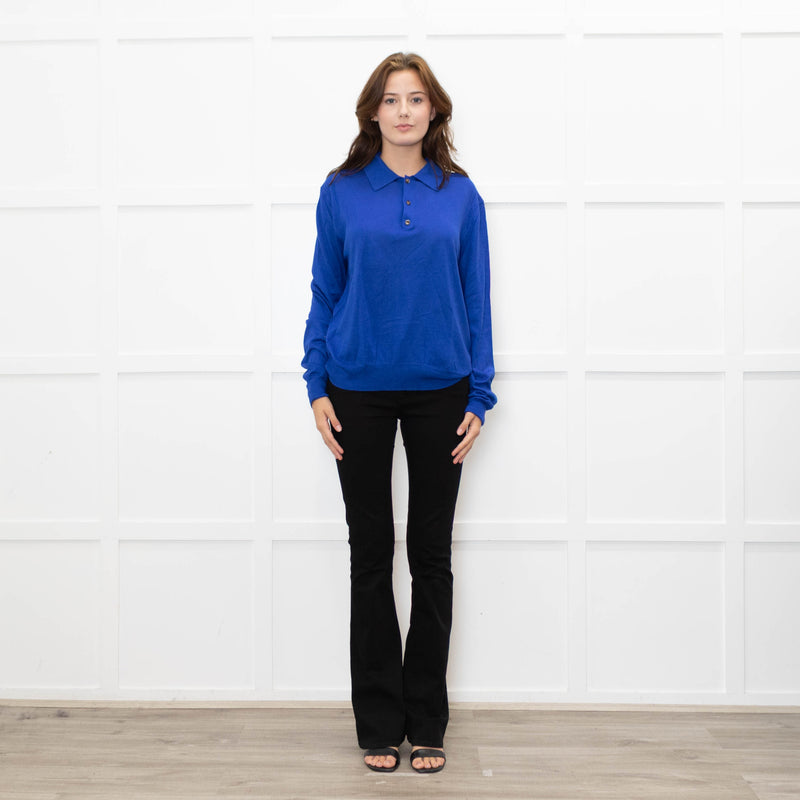 La Ligne Fine Knit Collared Jumper