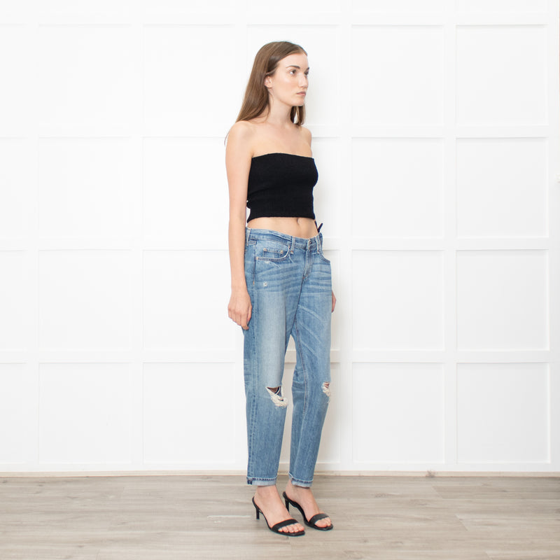 Rag & Bone Ripped Boyfriend Jeans