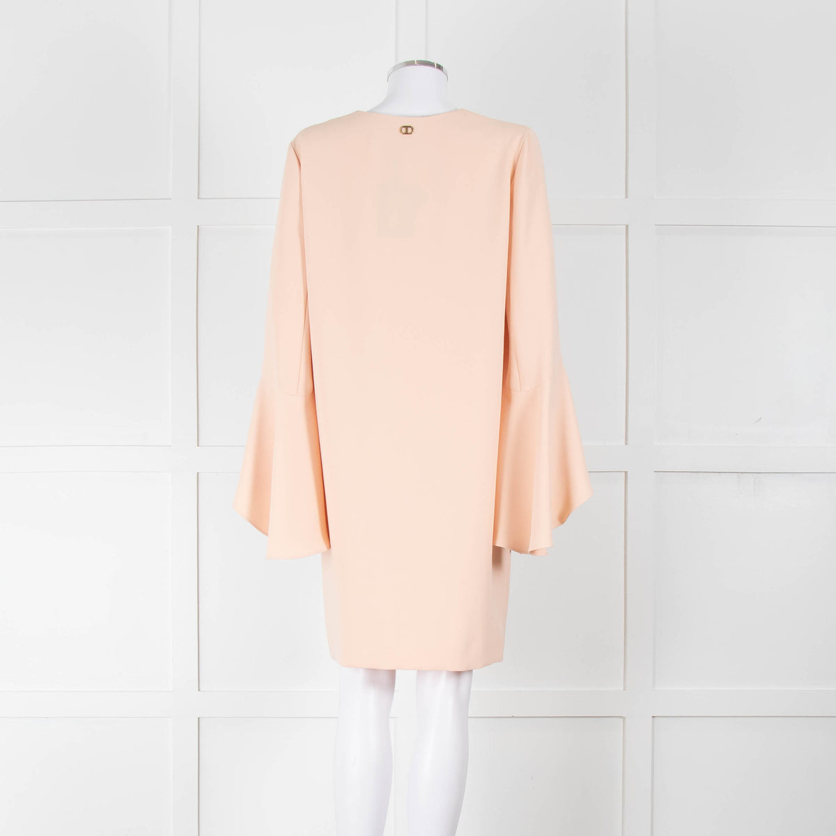 Twinset Peach Dress With Chain Neck