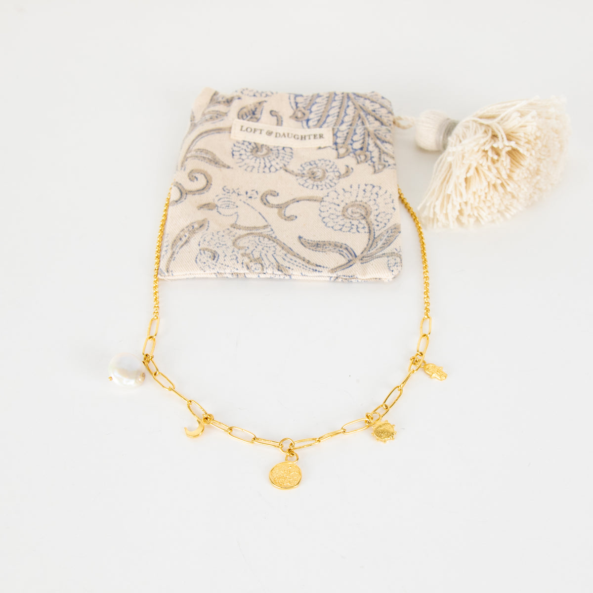 Loft & Daughter Gold Serendipity Charm Necklace