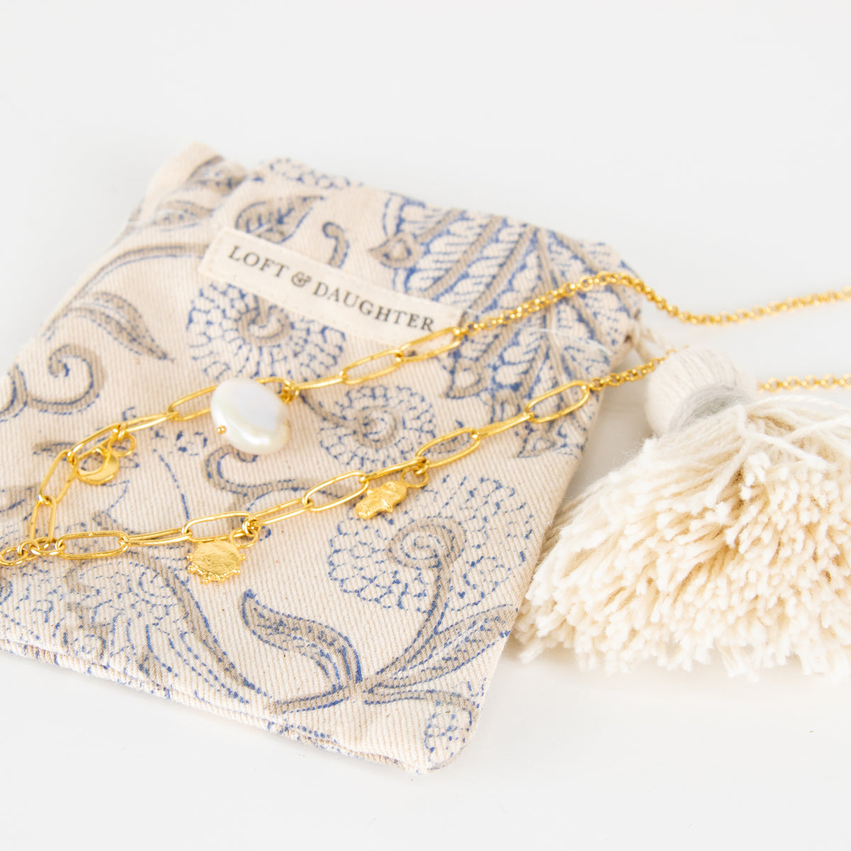 Loft & Daughter Gold Serendipity Charm Necklace