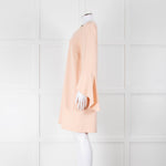 Twinset Peach Dress With Chain Neck