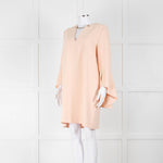 Twinset Peach Dress With Chain Neck