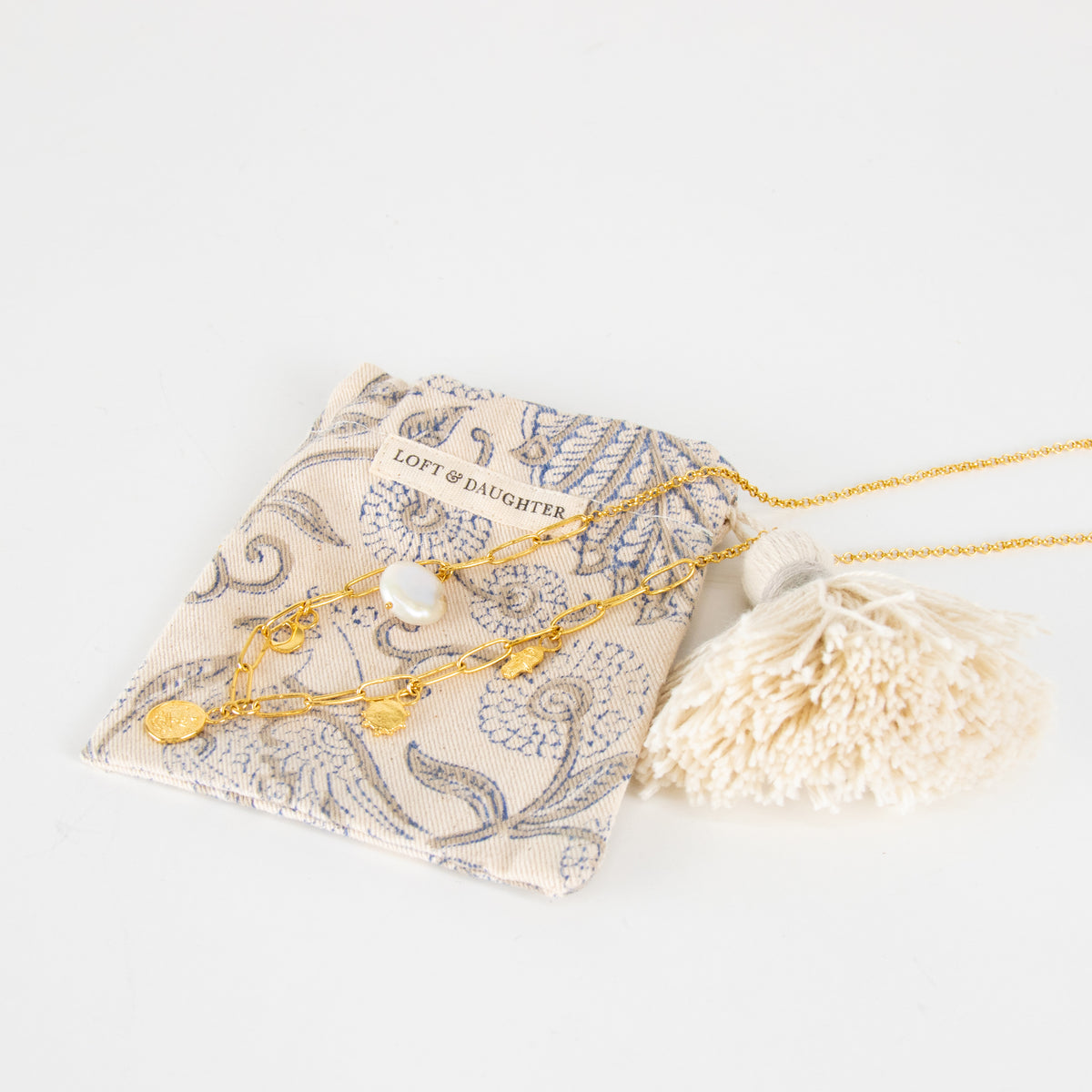 Loft & Daughter Gold Serendipity Charm Necklace