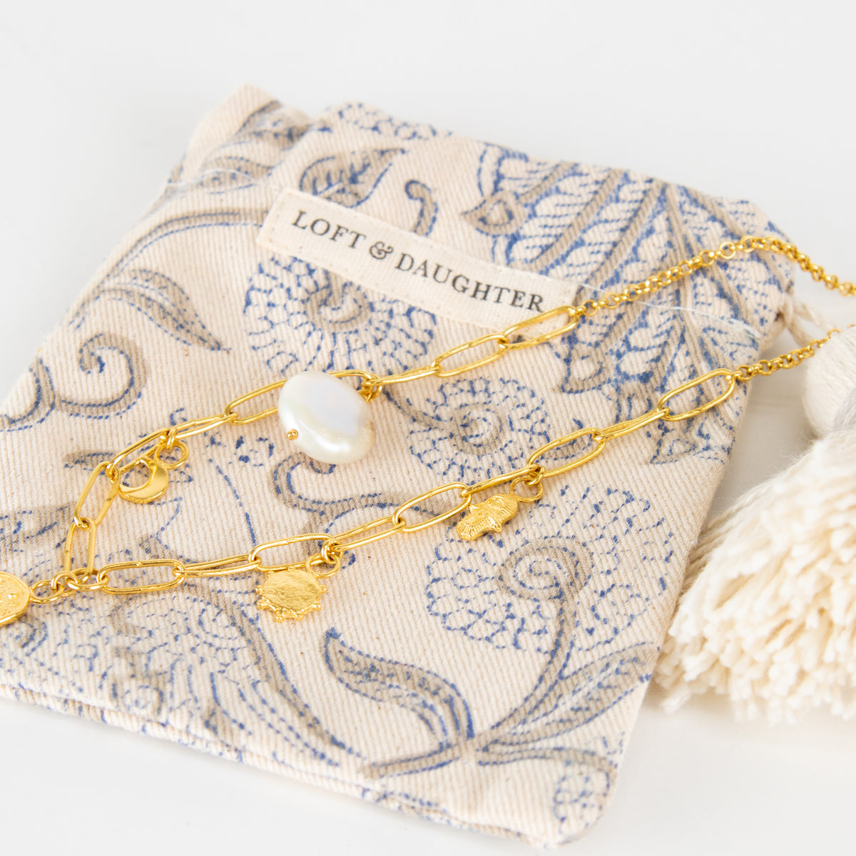 Loft & Daughter Gold Serendipity Charm Necklace