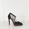 Christian Louboutin Mesh Crystal Pointed Toe Heels