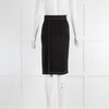Burberry Black Scarlett Pencil Skirt with Contrast Stitching