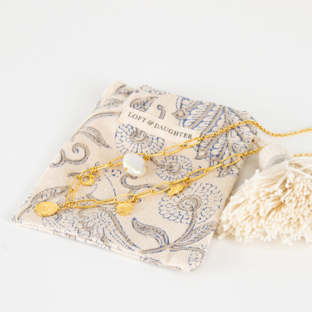 Loft & Daughter Gold Serendipity Charm Necklace