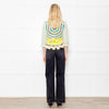 Ganni Crochet Cotton Blend Belted Cardigan