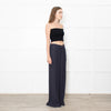 Fabiana Filippi Navy Drawstring Silky Trousers