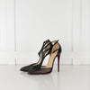 Christian Louboutin Mesh Crystal Pointed Toe Heels