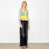 Ganni Crochet Cotton Blend Belted Cardigan