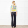 Ganni Crochet Cotton Blend Belted Cardigan