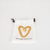 Roxanne Assoulin Gold Chunky Matte Heart Necklace