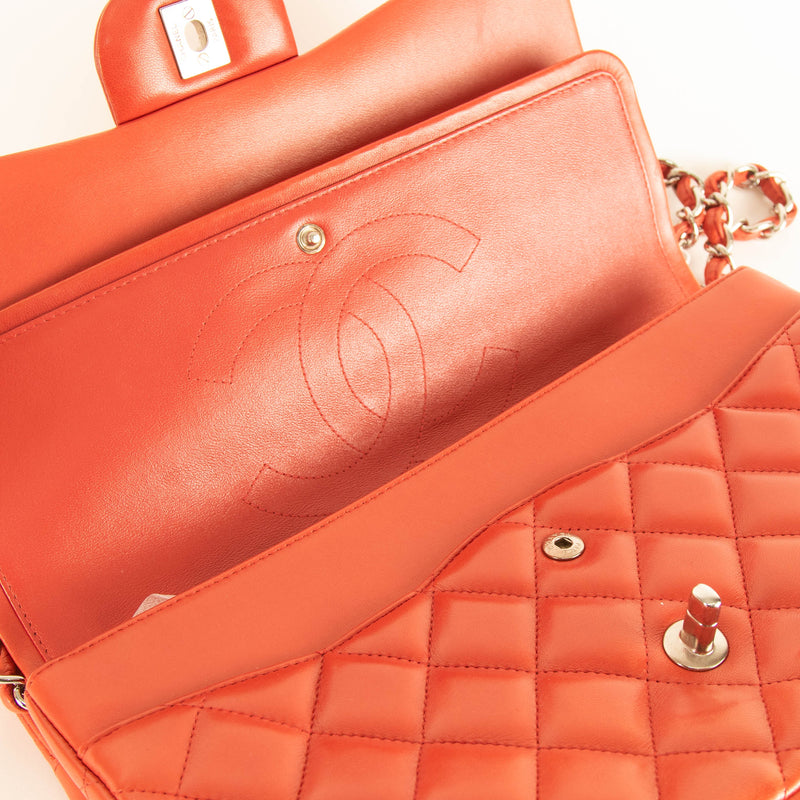 Chanel Classic Jumbo Double Flap in Red Lambskin Leather