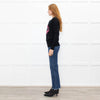 Markus Lupfer Black Pink White Lips Sequins Merino Wool Jumper