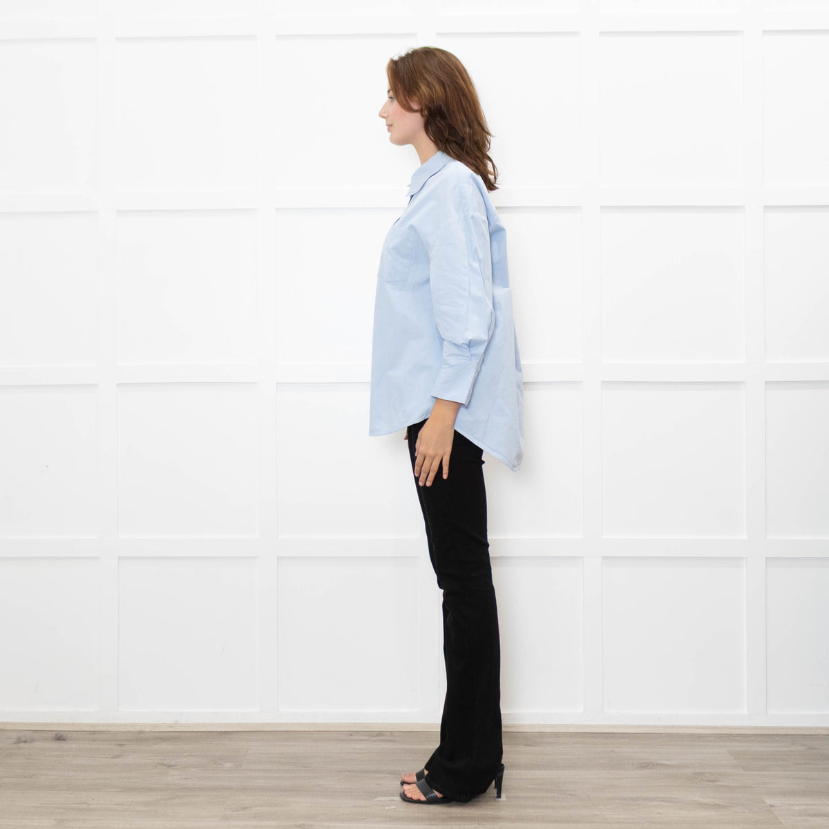 Anine Bing Pale Blue 3/4 Length Sleeve Shirt